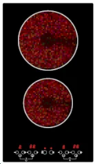 
HD3001 All Metal Housing Material Domino Two Burners Vitro Ceramic Hob 