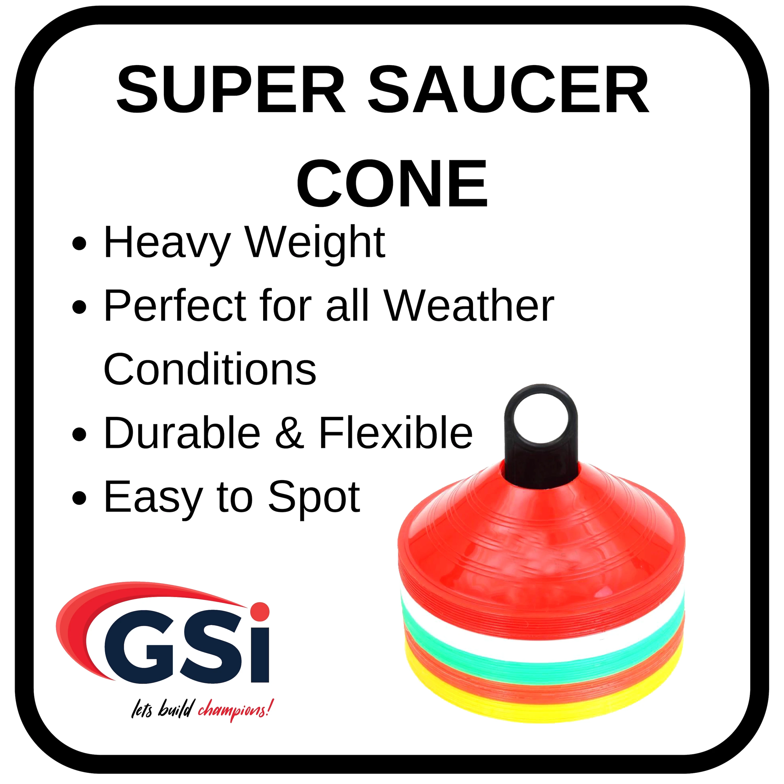 Superior Quality PVC Soccer Cones Classic Football Field Saucer Super Saucer Cone for Outdoor Training at Wholesale Price