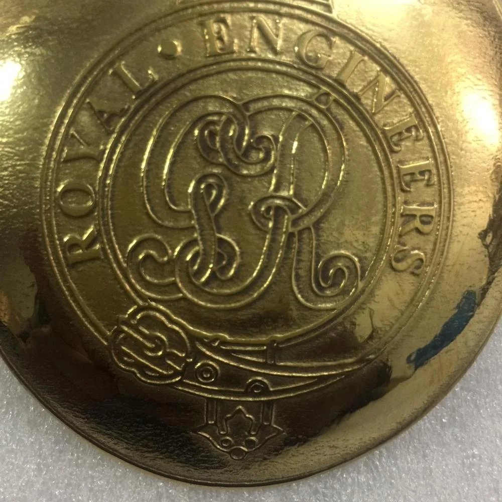 GR Cipher Crown ROYAL ENGINEERS CROSS BELT BUCKLE Pipe Band Uniform Cross Leather Belt Buckle