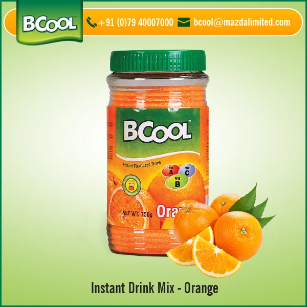 Instant Orange Fruit Flavored Drink Mix Powder