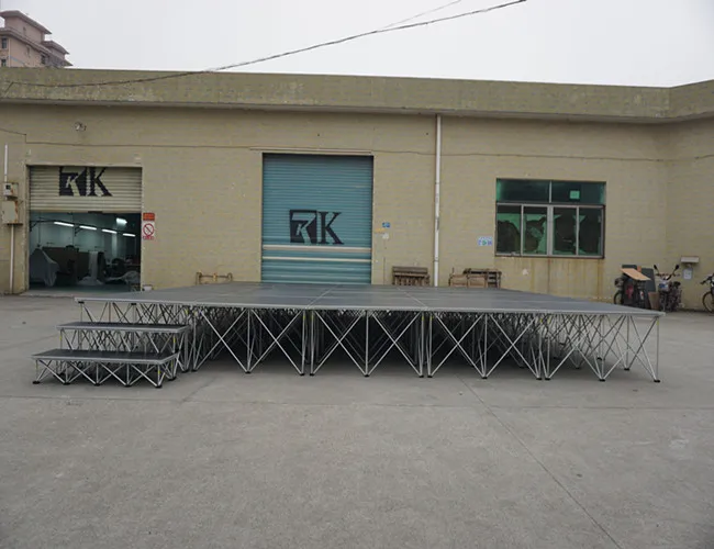 portable stage raised platform stage with stage risers
