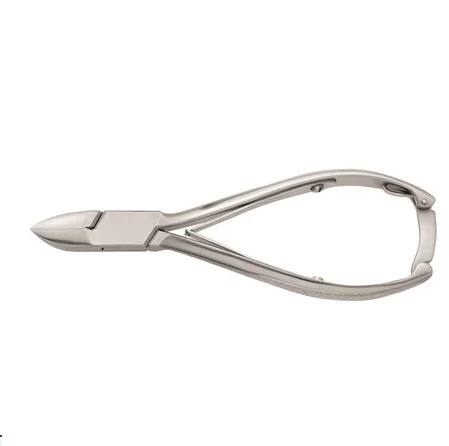 NIPPER NAIL 16CM CURVED BLADES DOUBLE SPRING LOCKING DIAMOND KNURLED HANDLES/Podiatry Chiropody Instruments
