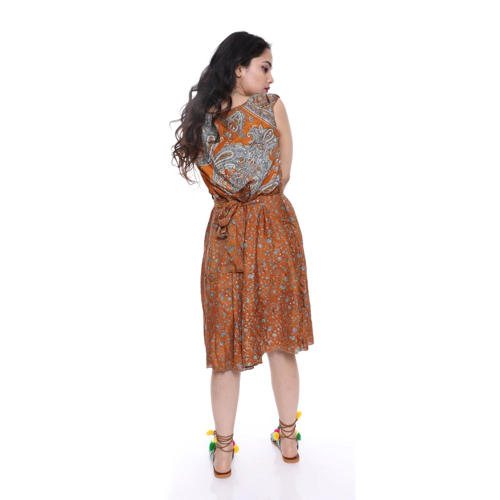 O Neck Boho Dress Women Bohemian Low Back Casual Maxi Dress Long Tiered Flowy Versatile Dress Summer Party Festival Clothes