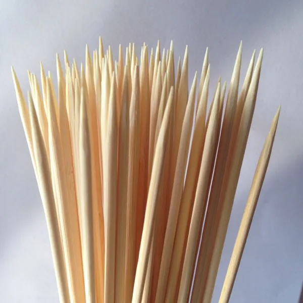 Manufacturer Wholesale Good Price Restaurant Barbecue Straight Disposable Round Bamboo Stick