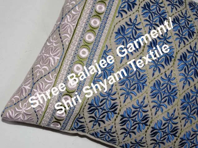 Home Decorative Suzani Embroidered Floor Pillow Indian Cotton  20th Century Vintage Embroidery Throw Pillow Throw Pillows Uzbek