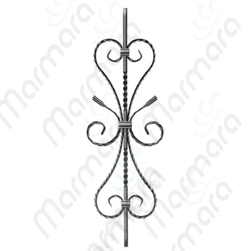Factory Hot Sale High Quality Twisted Baluster Cheap Wholesale Indoor Wrought Iron Turkish Made Stair Component