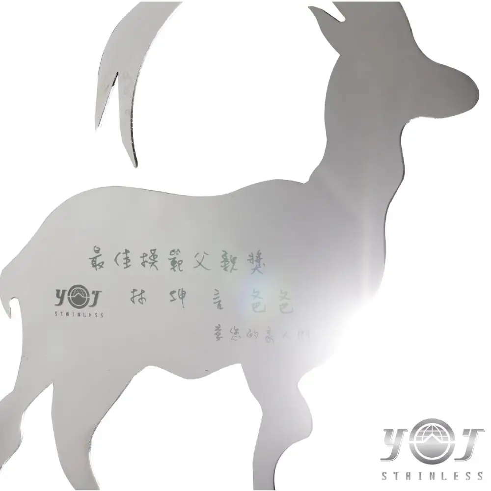 steel decorative art sculpture metal white paint crafts