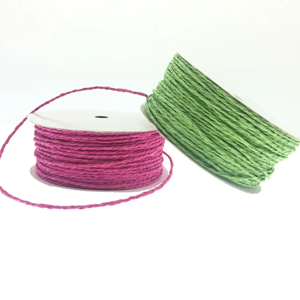 2mm Two-Tone Paper String Rope Twine Cord for DIY Decorative Paper Craft Model Numbers ME0108 / ME0301