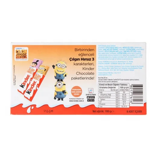 
For Kinders Chocolate T8 100 Gr 