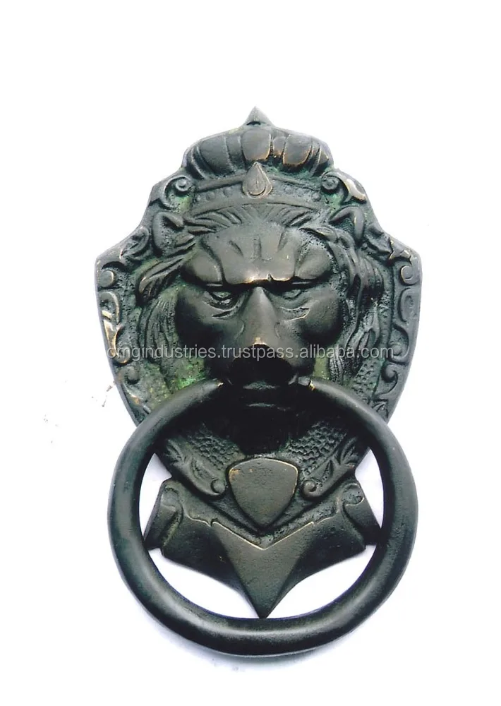 OMG Industries Antique Brass Eye Drop Door knocker Dresser Kitchen Cabinet Drawer knob With Pull Ring