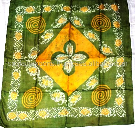 Beautiful Silk Scarves 100% Silk Square Scarf Woman Fashion Batik Print Silk Neck Wear Summer Beach Stole Square Custom Scarves