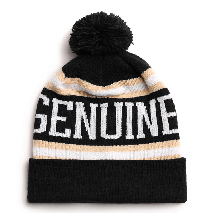 
Пустая жаккардовая Шапка-бини/зимние шапки с шариком на верху/Зимняя Шапка-бини на заказ 