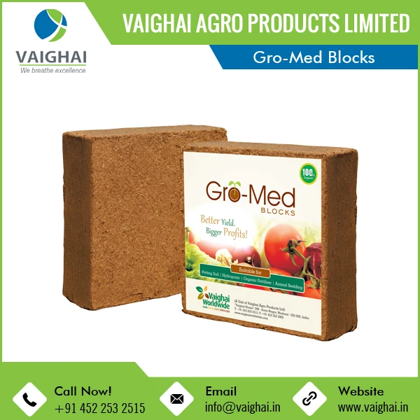 Gro-Med Organic Cocopeat Block at Market Rate
