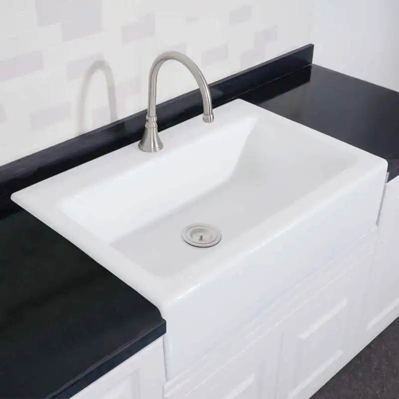 Factory Sales Directly Kitchen Sinks  Cast Iron Farm Sink With Apron