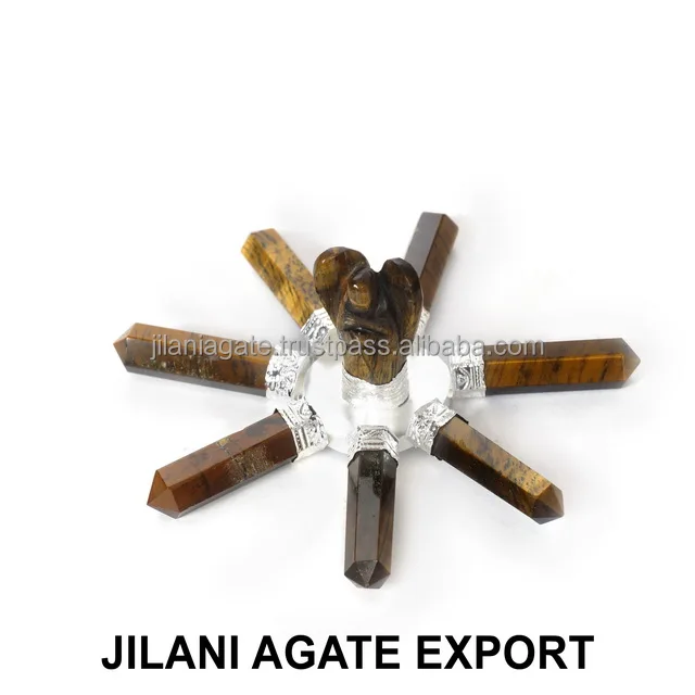 Wholesale Jilaniagate Crystal Quartz Top Selling Lapis Lazuli Angel Energy Generator 7 Pencil Point Energy Generator Buy Now!