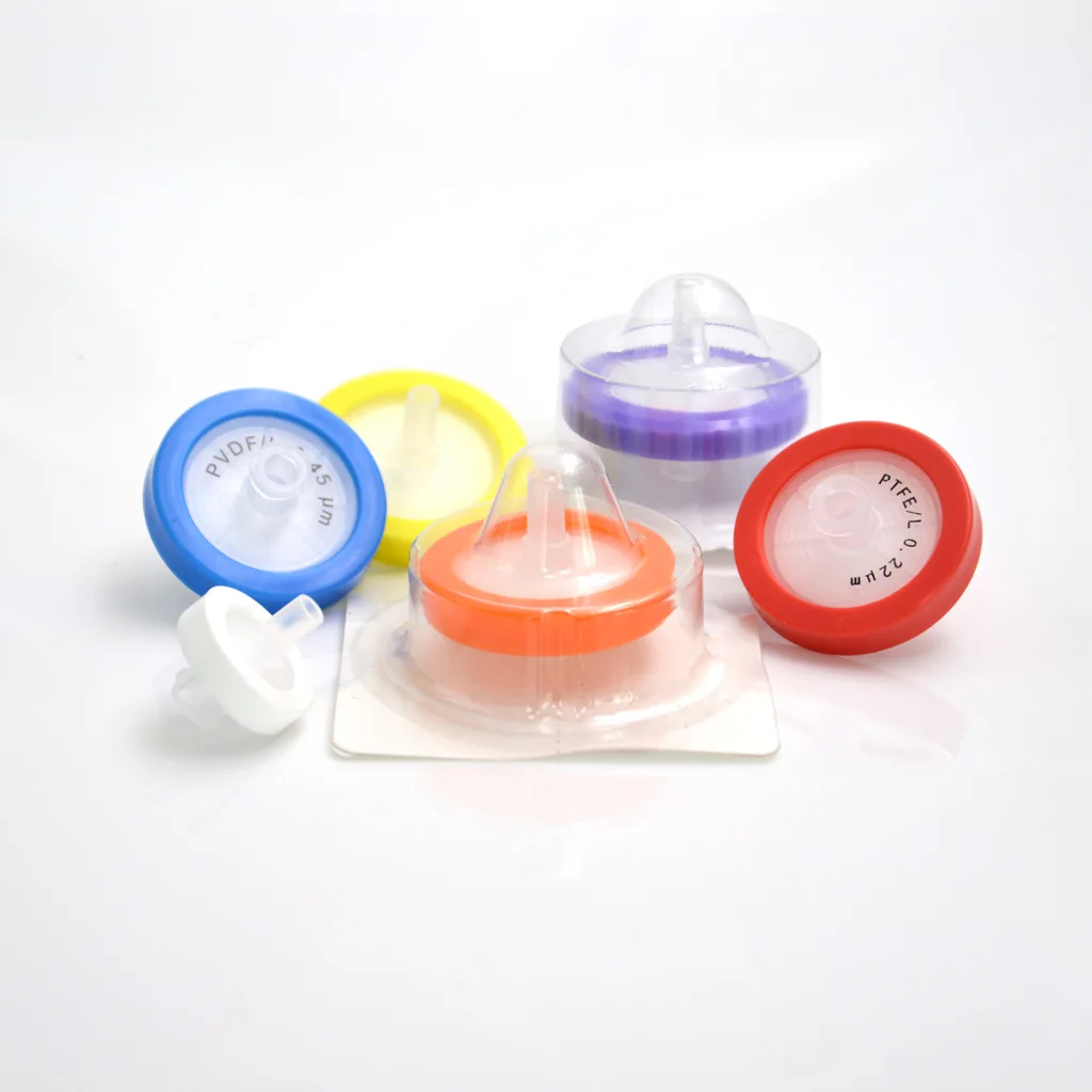 0.45um Hydrophobic membrane PVDF 13mm&25mm Supor Acrodisc plastic sample HPLC Syringe head Filter Blue