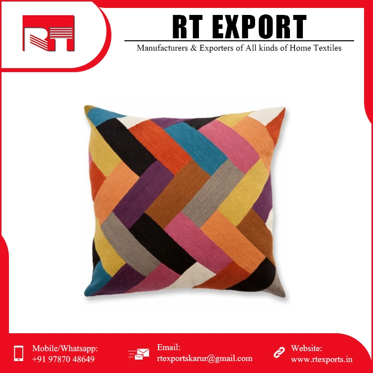 Hot Selling Premium Customized Print Cushion Covers 100% Organic Cotton Cushion Cover with Personalized Logo