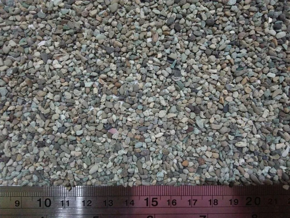Premium quality natural green gravel stone for plant pot