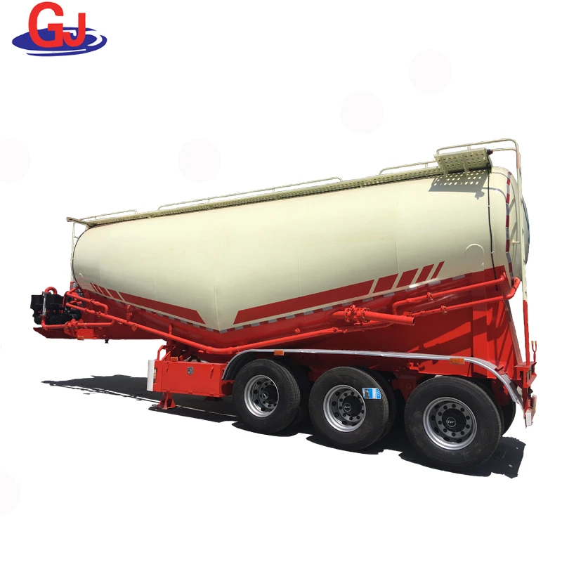 60tons bulk cement vessels lime cement transport tank semi trailer for sale