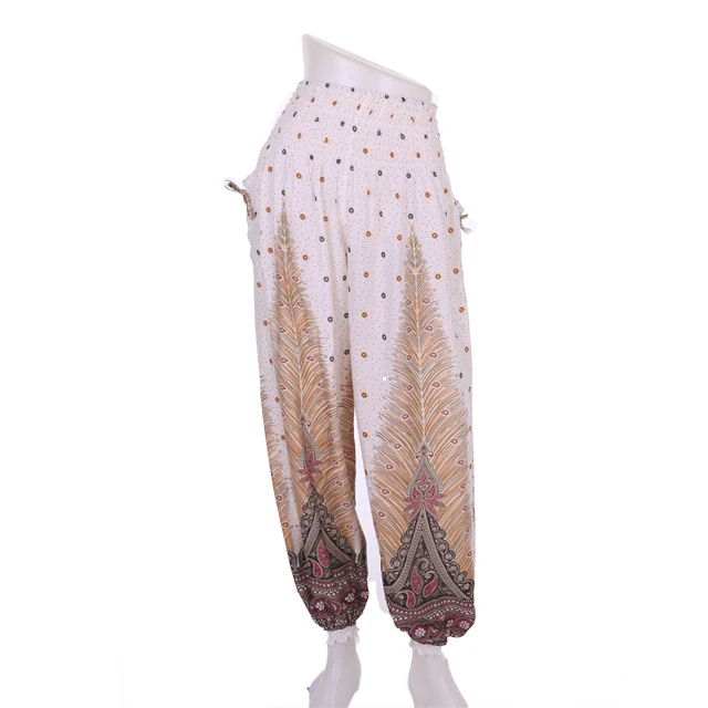 Thai Aladdin Gypsy Hippie Boho Harem Yoga Pants with pockets