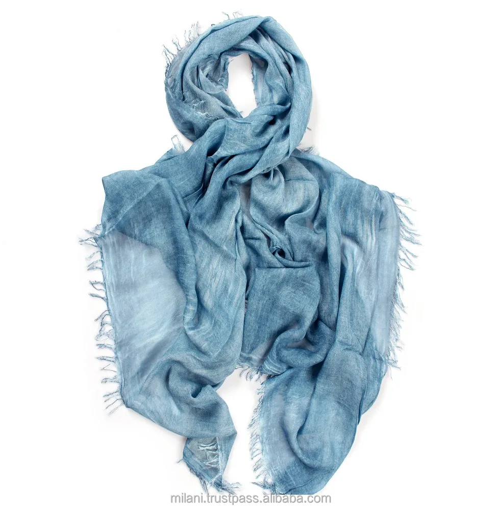 Сделано в Италии хлопковые шелковые шарфы однотонные