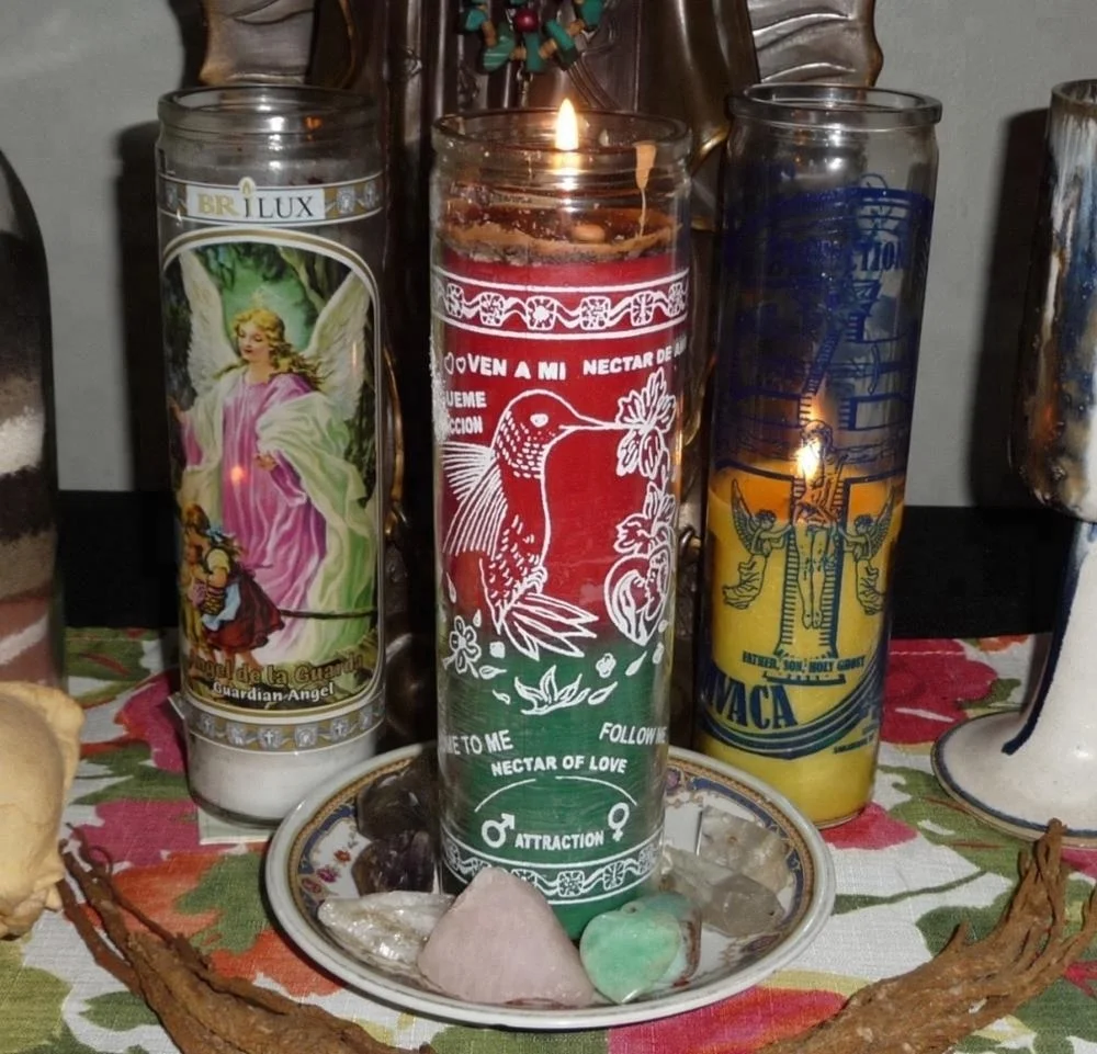 wholesale church used glass jar Seven Day Candle Magic Spells and Spiritual