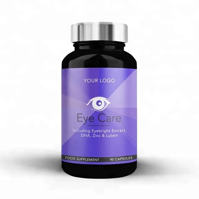 
Eye Care Health Softgels Black Round Premium Bottle Wholesale Diet Supplements Private Labelled 