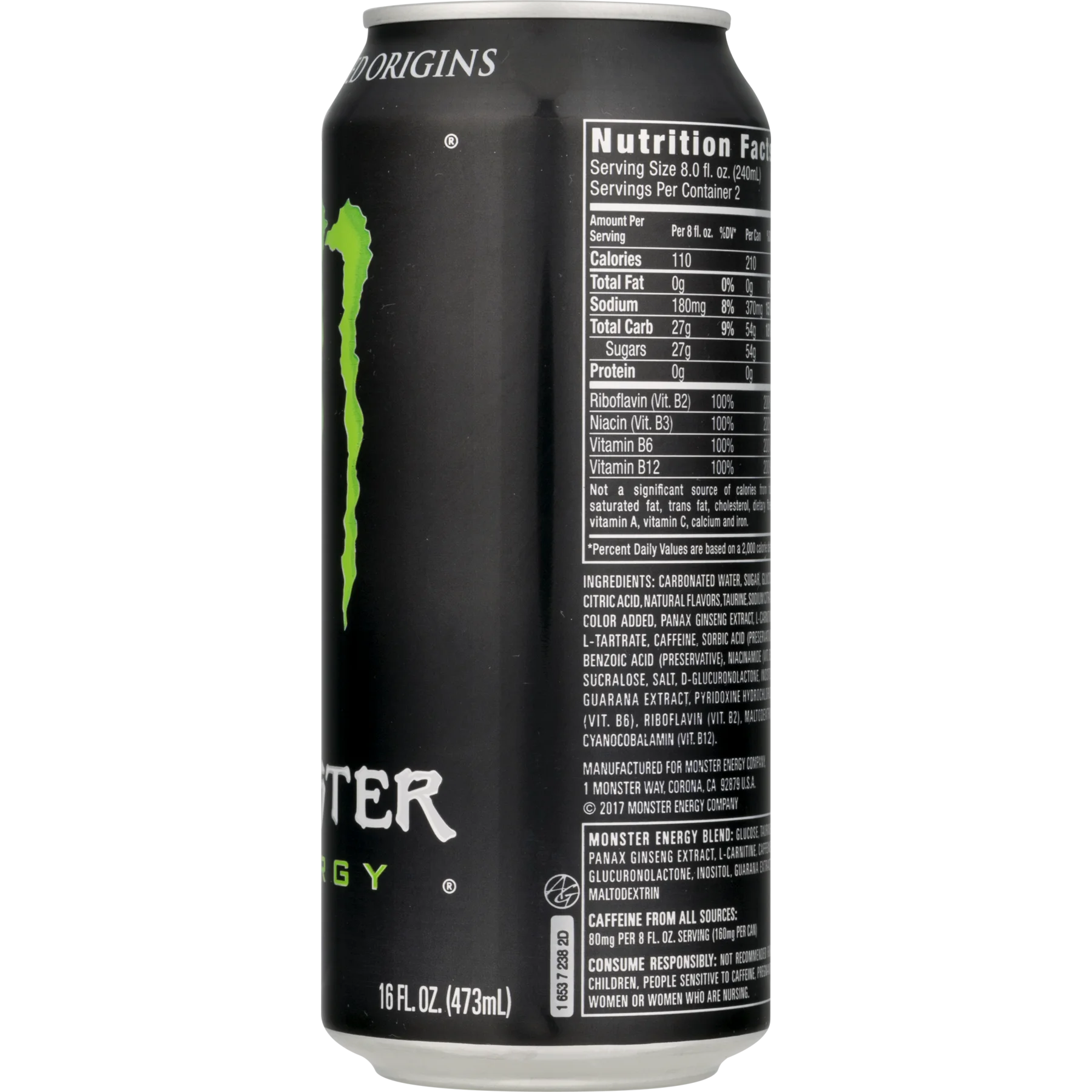 Monster Energy Drink EU Origin