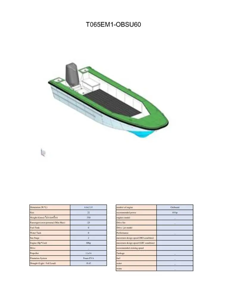 6m (22ft) small passenger boat transfer boats Tourism Water Taxi Boat cheap with Propeller Aluminum flat hull