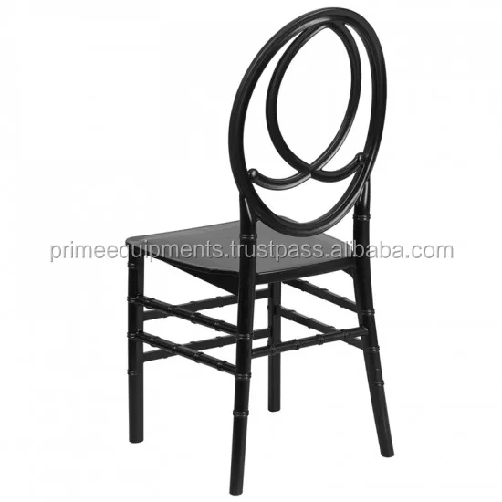 Black Resin Stacking Phoenix Chair