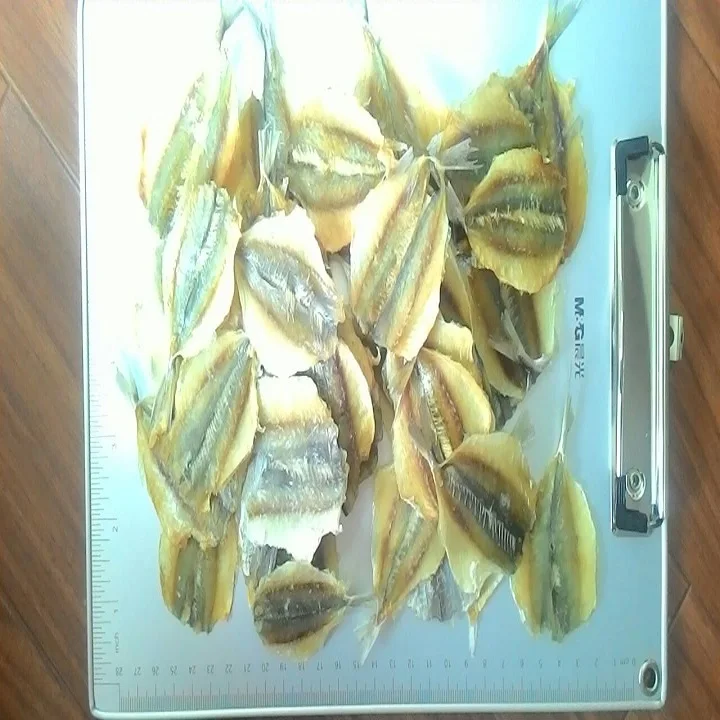 
Dried yellow stripe trevally fish 