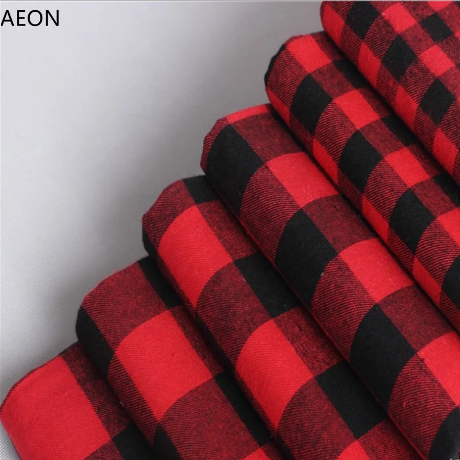 Wholesale women cotton pajamas set red plaid pants pajama bottoms plaid flannel shirts custom pj set