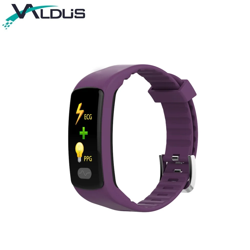 
ECG PPG Smart Bracelet Fitness Tracker 0.96 inch Color Screen Sports Smartwatch Electrode/Photoelectric Heart Rate Monitor E07 
