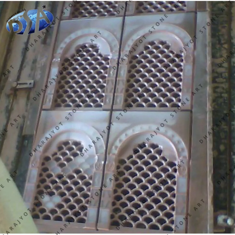 
Pink Marble Round Designing Jali 