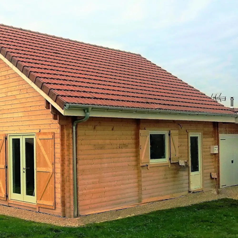  Сборная деревянная кабина плоская в упаковке «Бретань» стандарт ЕС Энергоэффективная EC5 C24