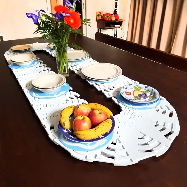 light weight dining table with commercial lazy susan