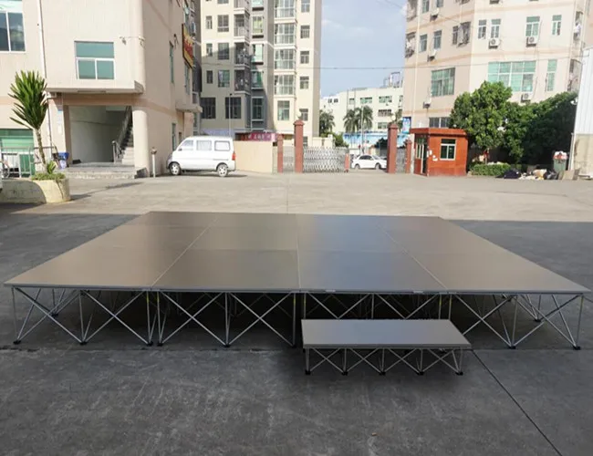 portable stage raised platform stage with stage risers