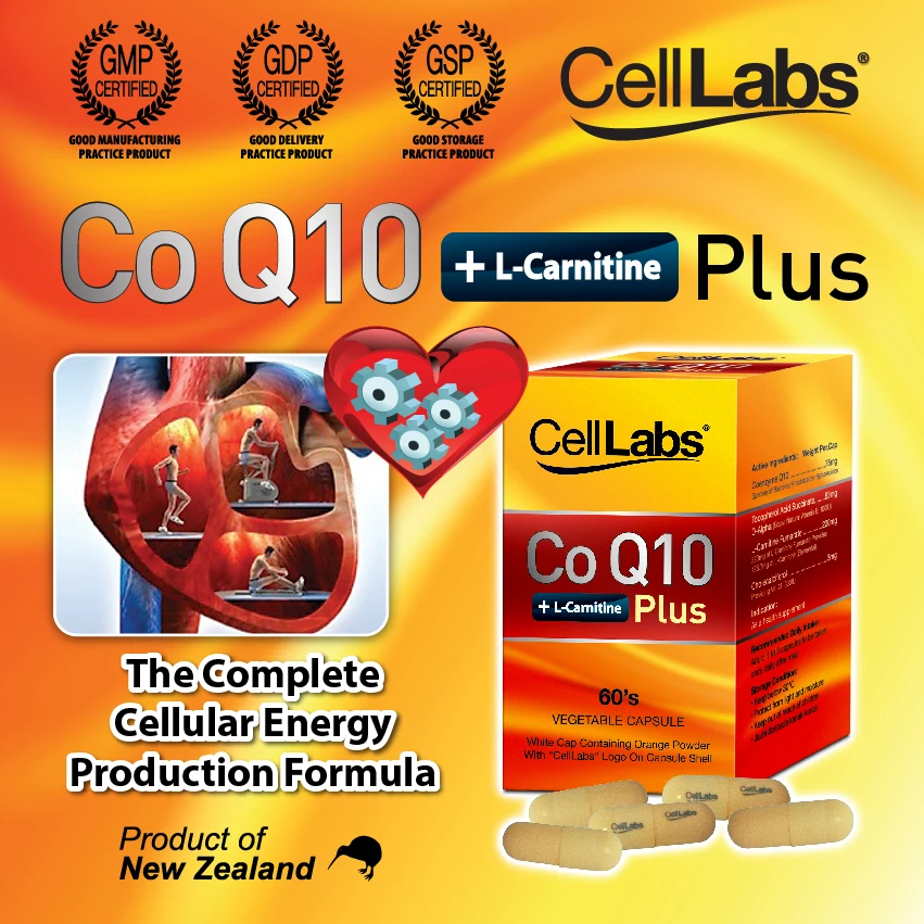 
Malaysia CellLabs CoQ10+L-Carnitine 