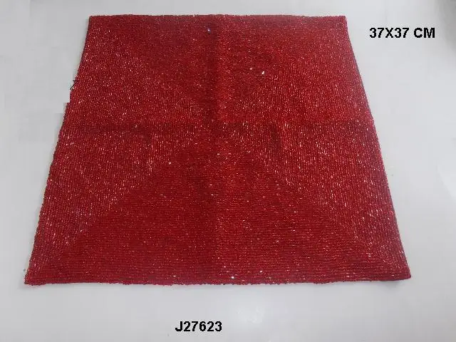 
Square Glass bead place mats in three colours other colours also available on order 