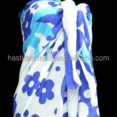 
Azo ree Color Fast 100% COTTON PRINTED SARONG PAREO 