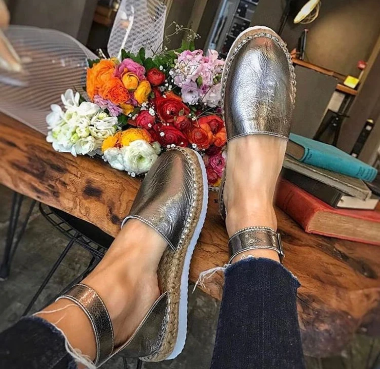 Женские летние блестящие сандалии-эспадрильи все размеры Большая распродажа хорошо сделано в Турции