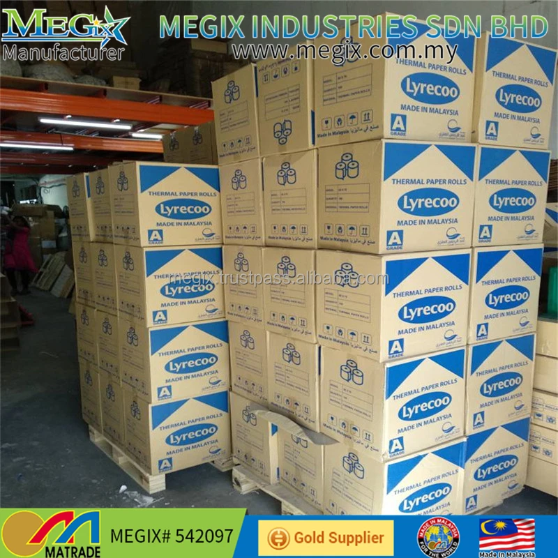 High Quality Color Or White Thermal Receipt Paper Roll Cashier Paper Roll Thermal Paper Ticket Rolls