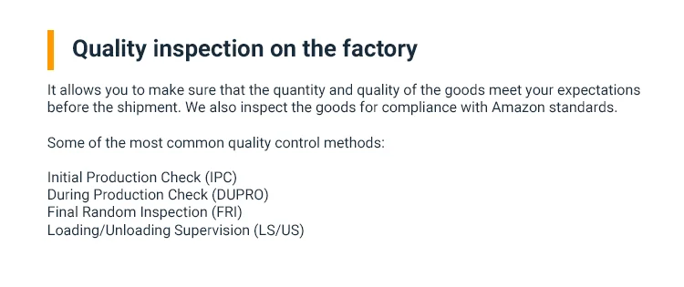 
Facetime Quality Control Online Inspection / Amazon FBA Friendly 
