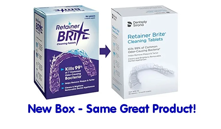 
Dentsply Retainer Brite 96 Tablets 3 Months Supply Teeth Oral care cleaning tablets Retainer Brite 