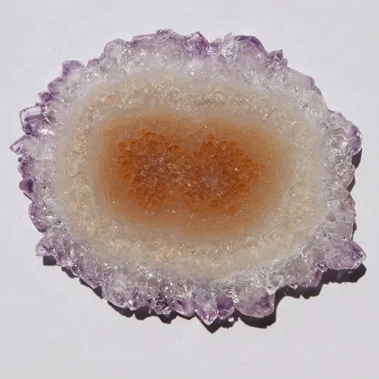 High Quality Natural Amethyst Stalactites Slices 20mm Mineral Gemstones for Jewelry Making Five Star AAAAA Review