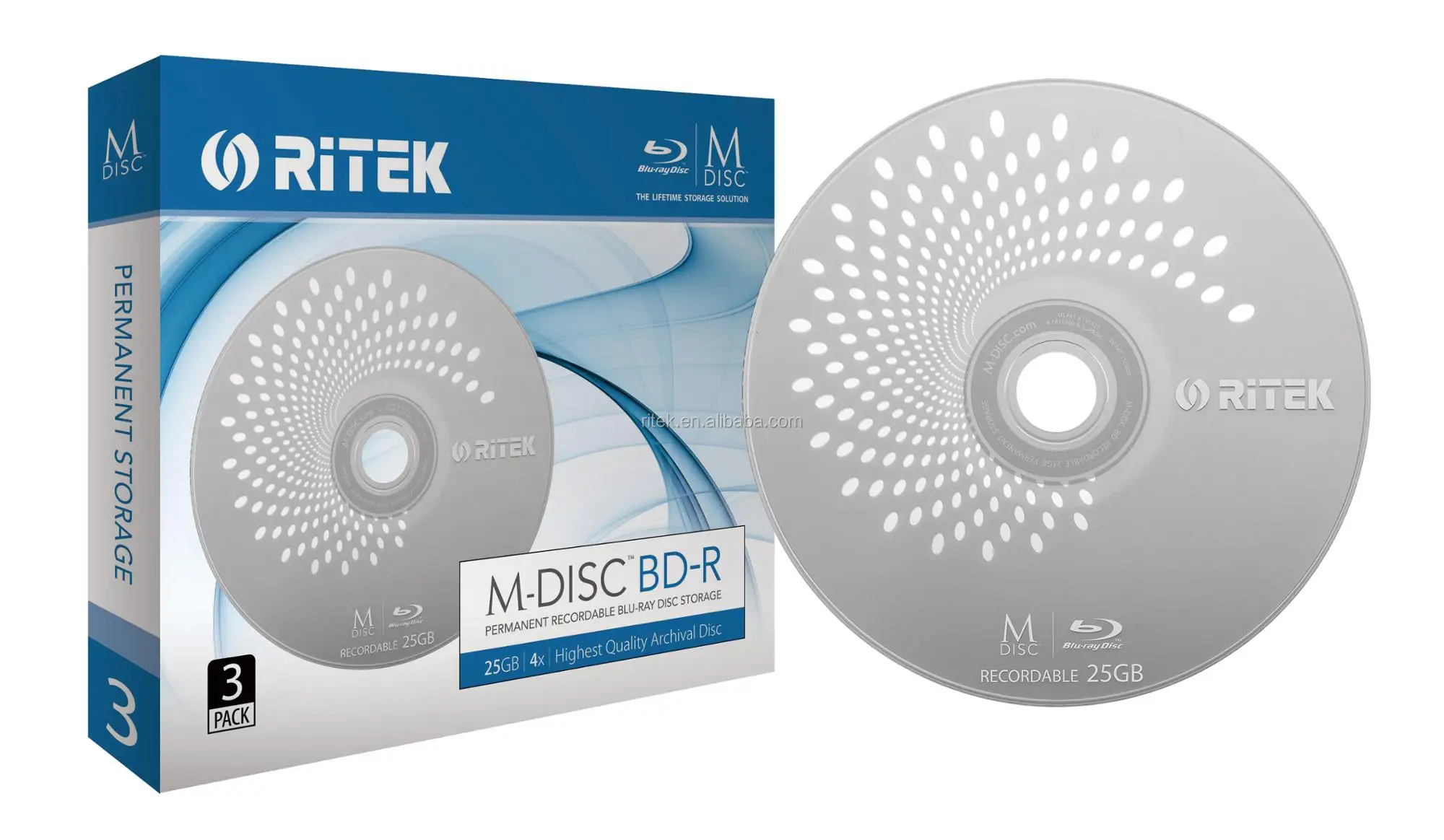 
RITEK M-DISC DVD Up to 1,000 years 