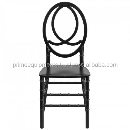 Black Resin Stacking Phoenix Chair