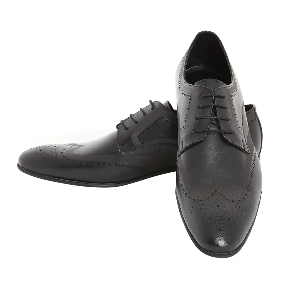 New design comfortable business shoe breathable bright PU leather men dress shoe
