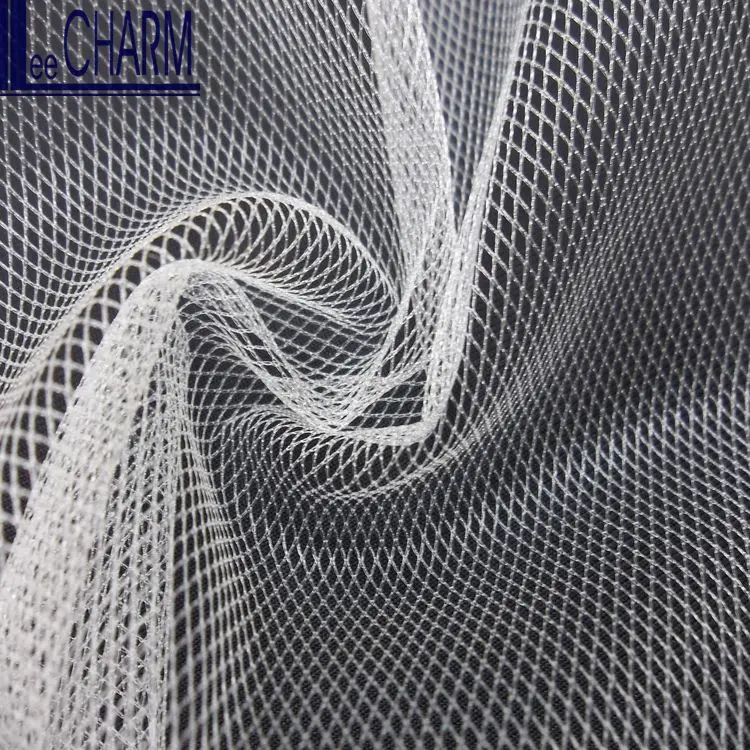 LCSH503 Taiwan 30D Diamond Stiff Nylon Net Fabric Roll
