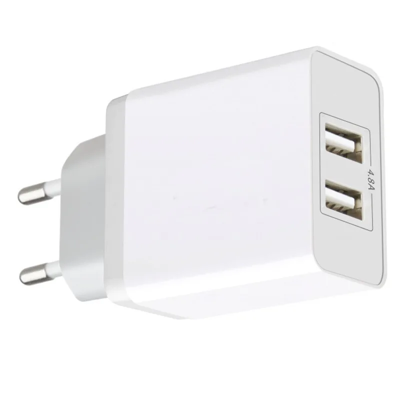 
Hot Selling 4.8A Eu Portable Fast Usb Wall Travel Phone Charger Adapter 